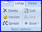 The Basic options menu.