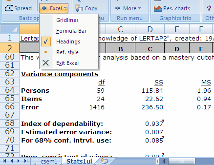 Stats1ul report with A1 ref. style.