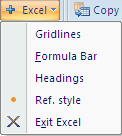 Excel options are off.