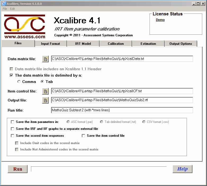 MathsQuizXcal41Setup1